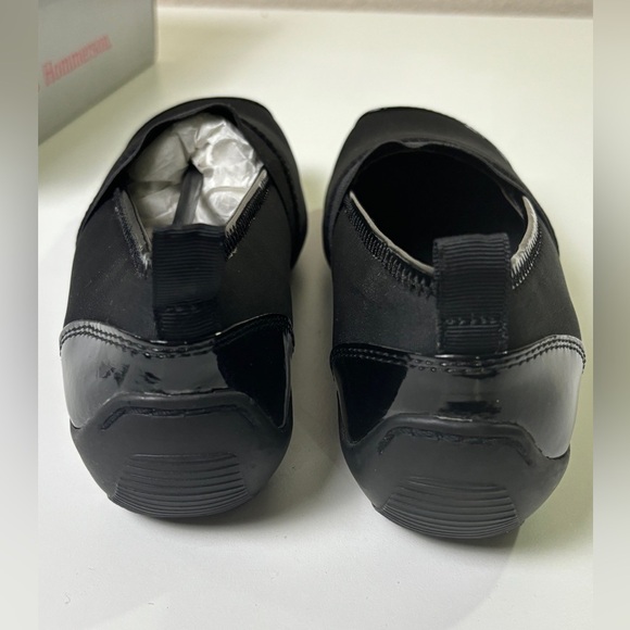 NWT Ros Hommerson Carol Black Patent Trim Slip On Casual Comfort Flats 6.5M - Picture 6 of 9